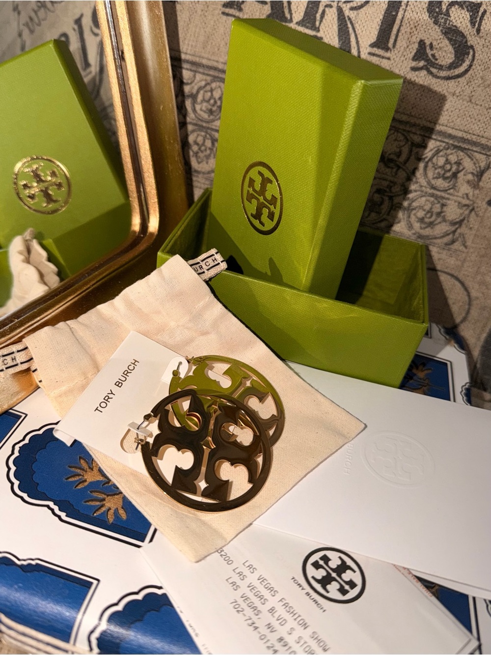 Tory Burch Miller Hoop Earrings - Picture 2 of 6